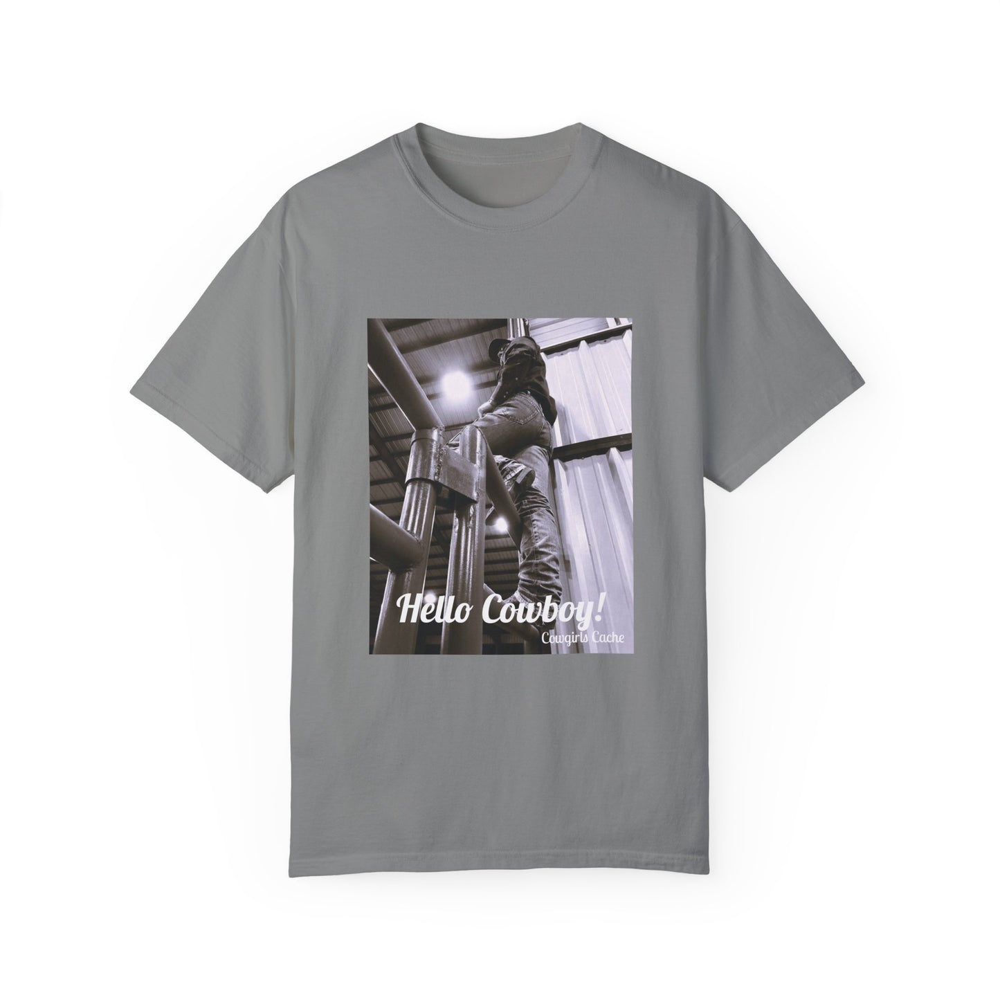 Hello Cowboy! Unisex Garment-Dyed T-shirt