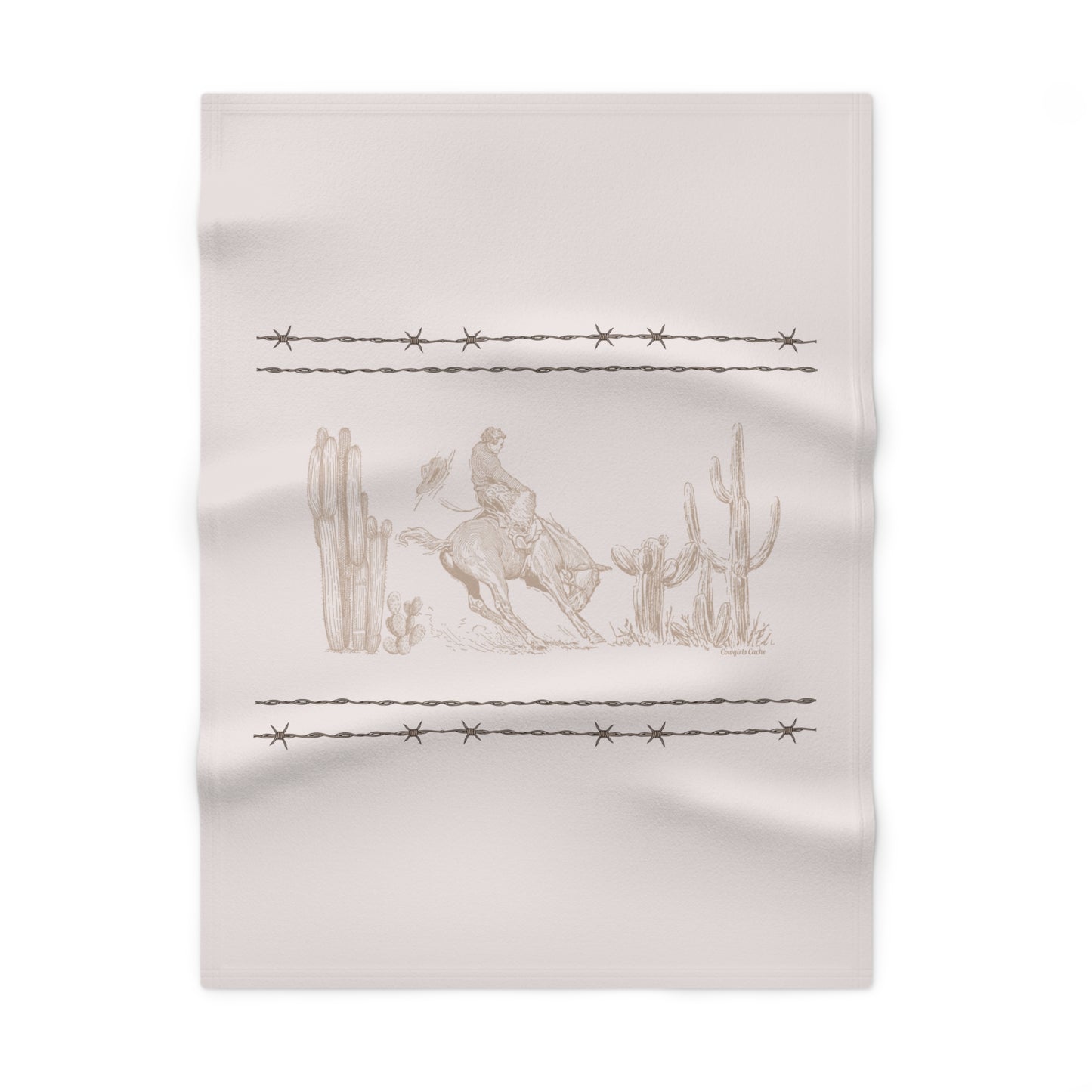 Let'er Buck, Soft Fleece Baby Blanket