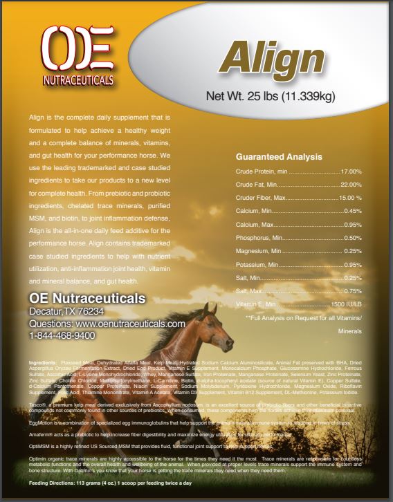 OE Nutraceuticals Align 25lbs