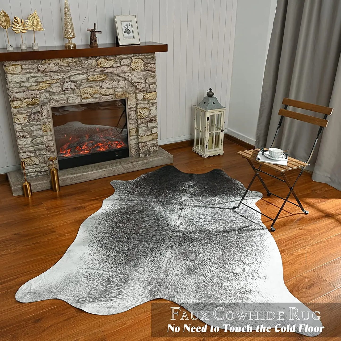 Faux Cowhide Rugs Cow Print Rug Cowhide Carpet American Style for Bedroom Living Room Cute Animal Printed Carpet for Home Decor