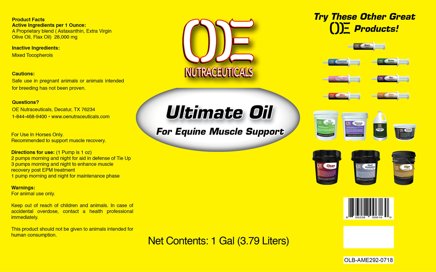 OE Nutraceuticals Ultimate Oil