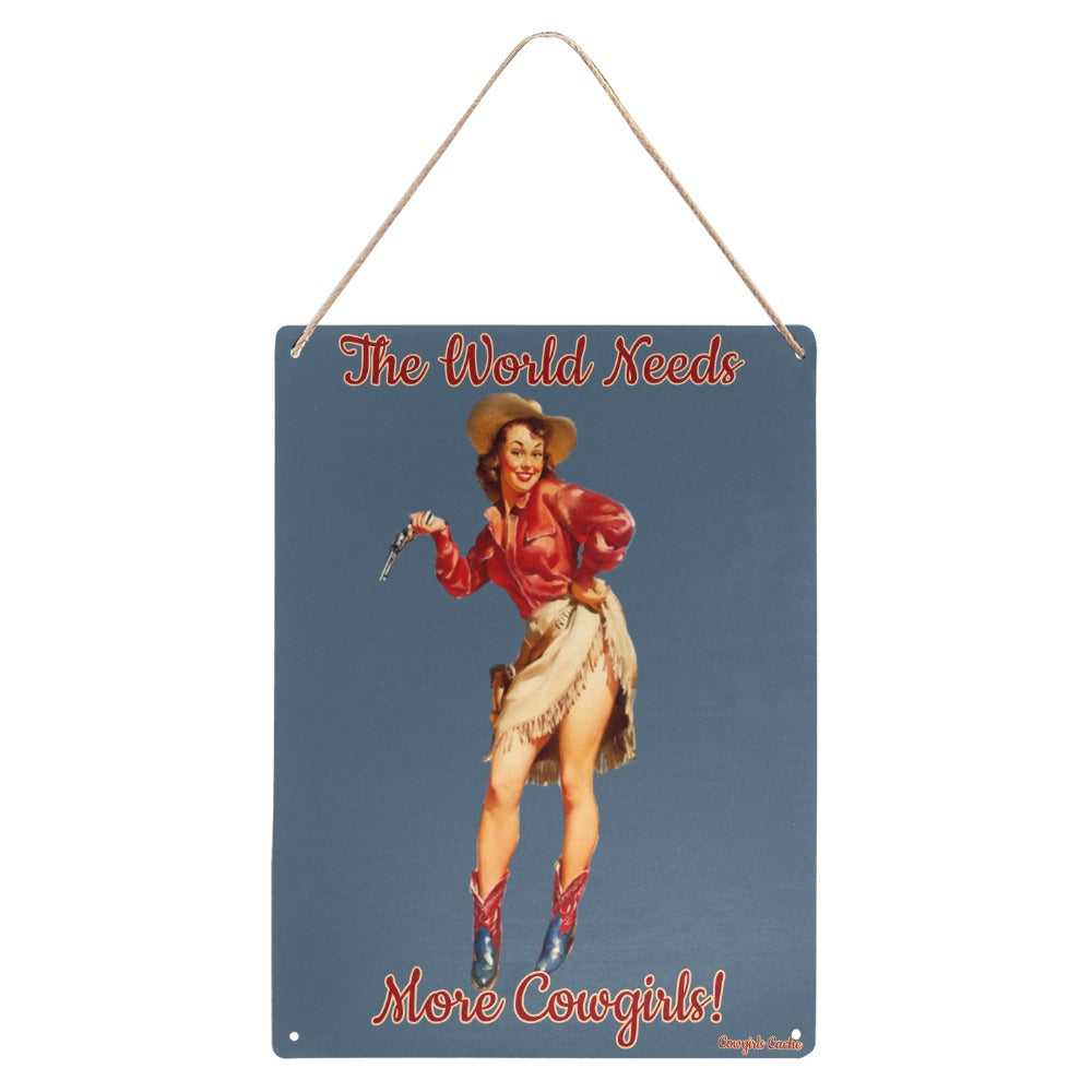 Retro Cowgirls Tin Signs