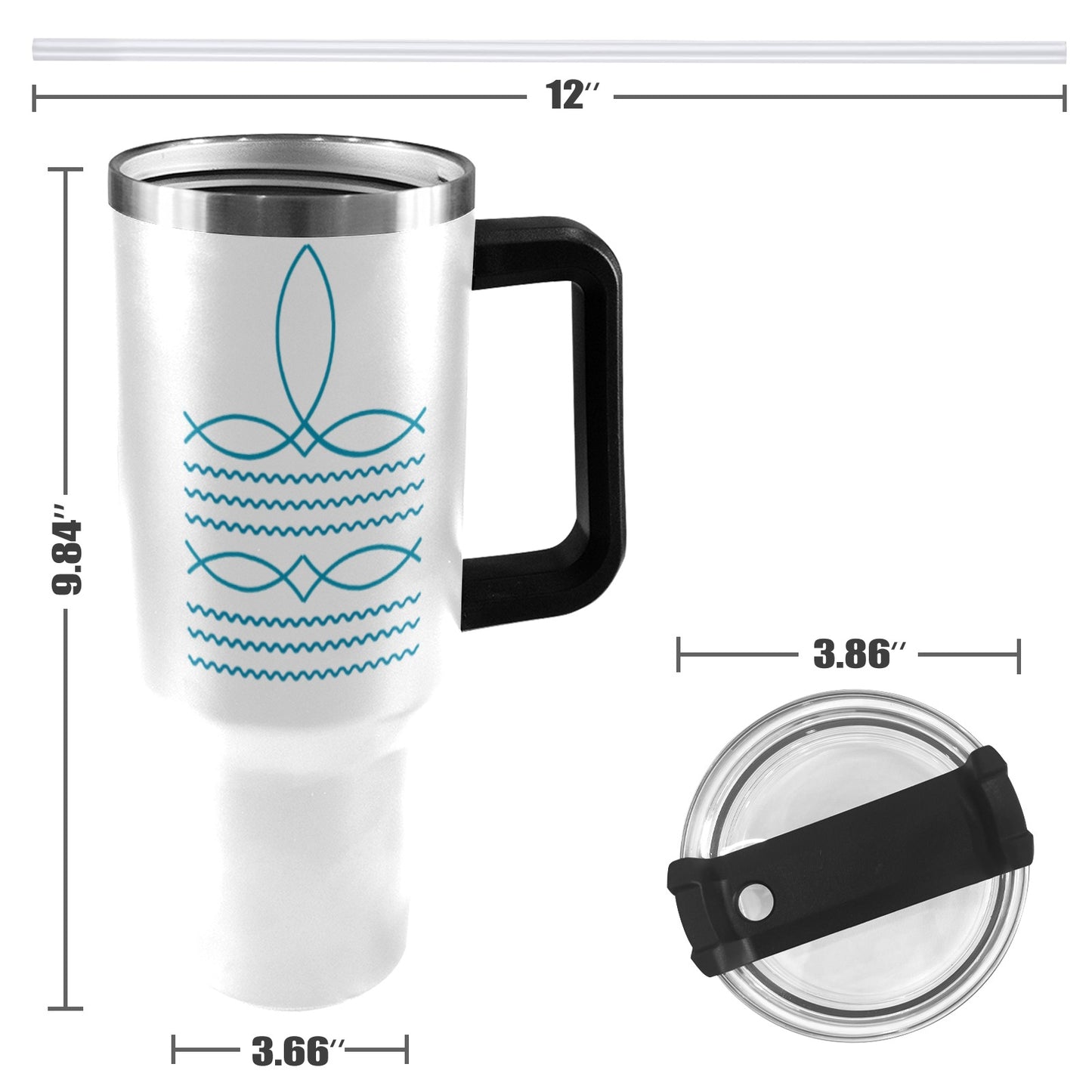 Boot top 40oz Tumbler