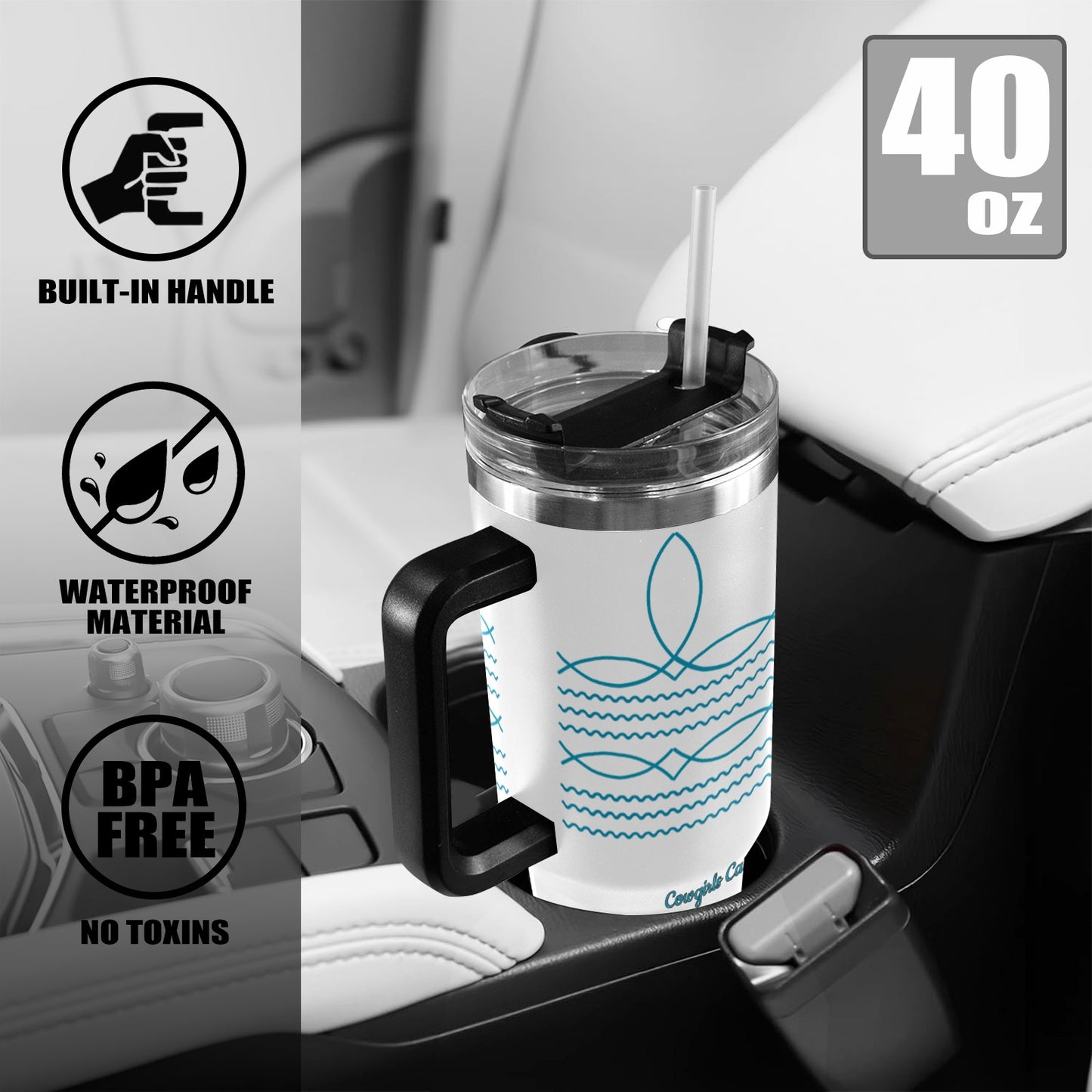 Boot top 40oz Tumbler