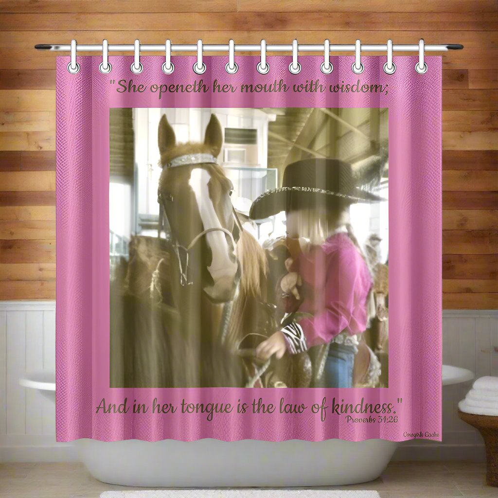 Are You Listing to me? Shower curtain