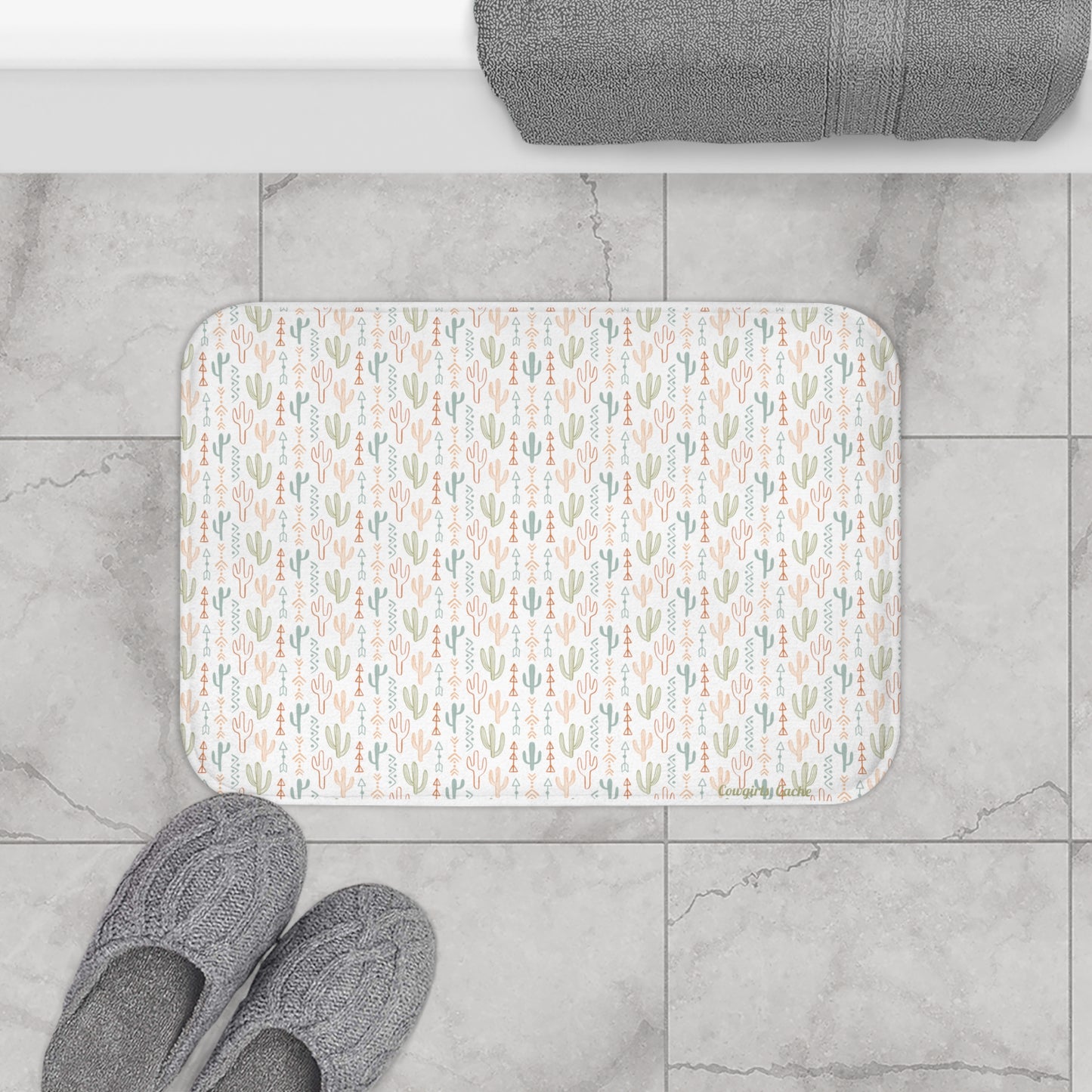 Crazy Cactus Bath Mat