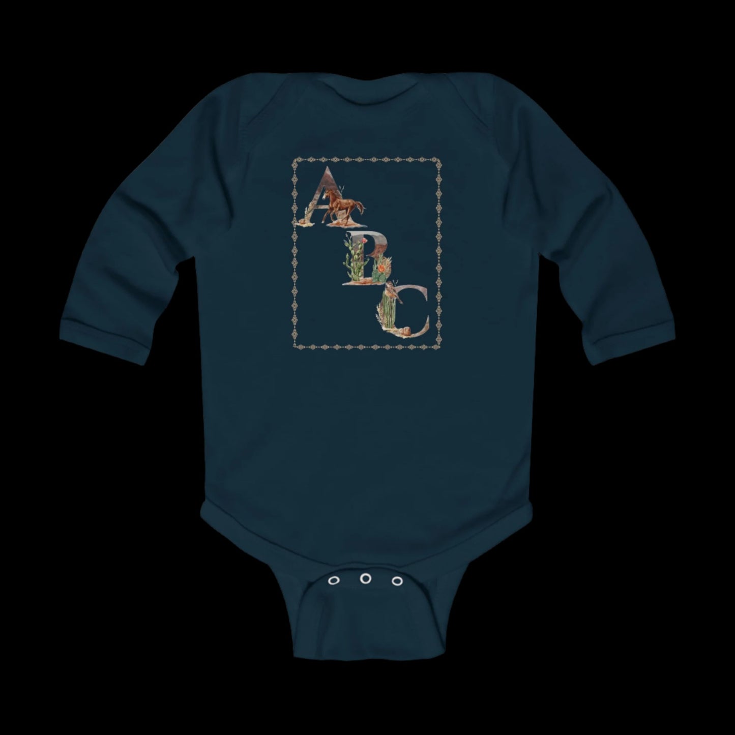 ABC & 123, Infant Long Sleeve Bodysuit