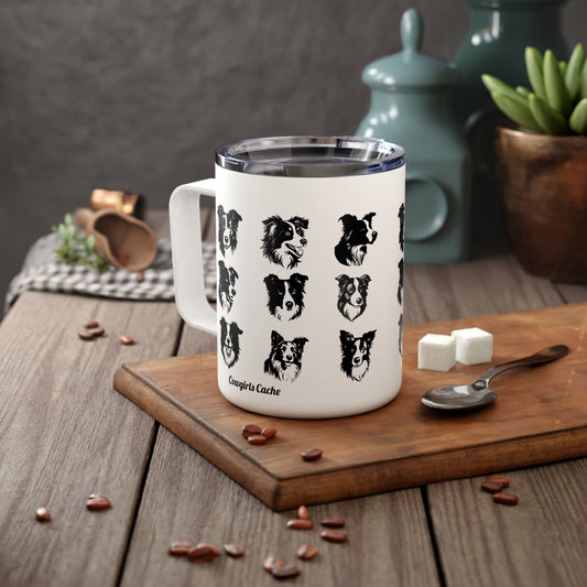Border Collie,  Insulated Coffee Mug, 10oz