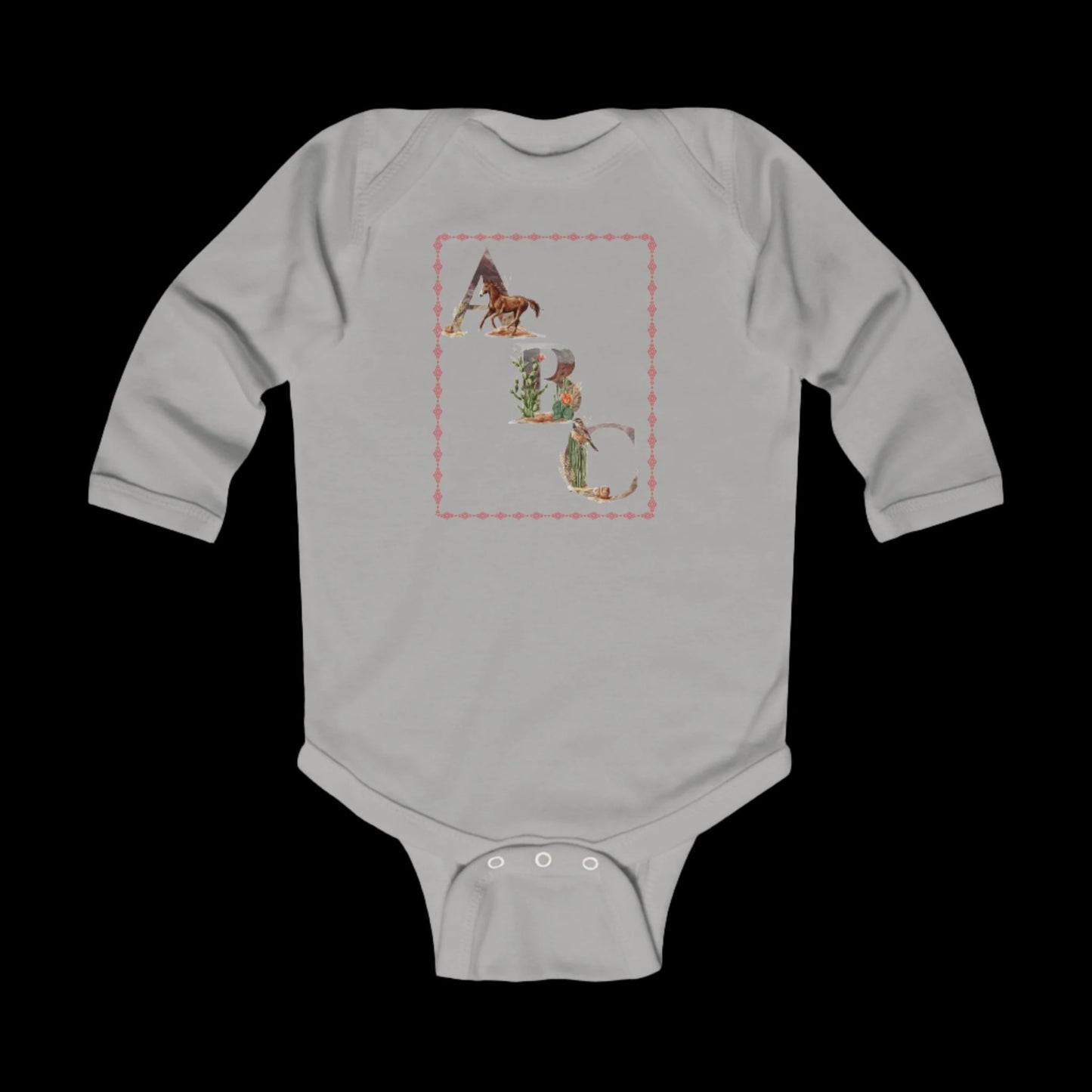 ABC & 123, Infant Long Sleeve Bodysuit