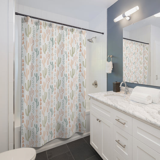 Crazy Cactus, Shower Curtains