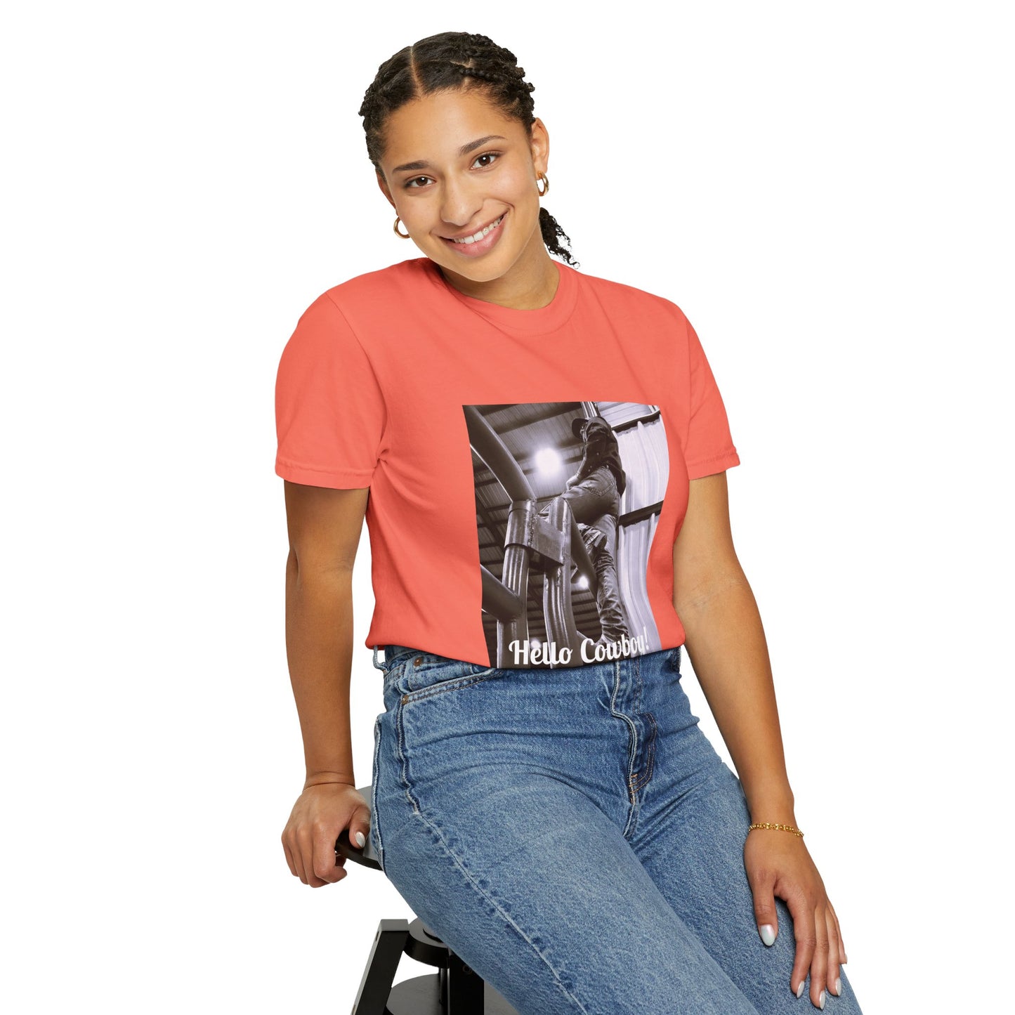 Hello Cowboy!  Unisex Garment-Dyed T-shirt