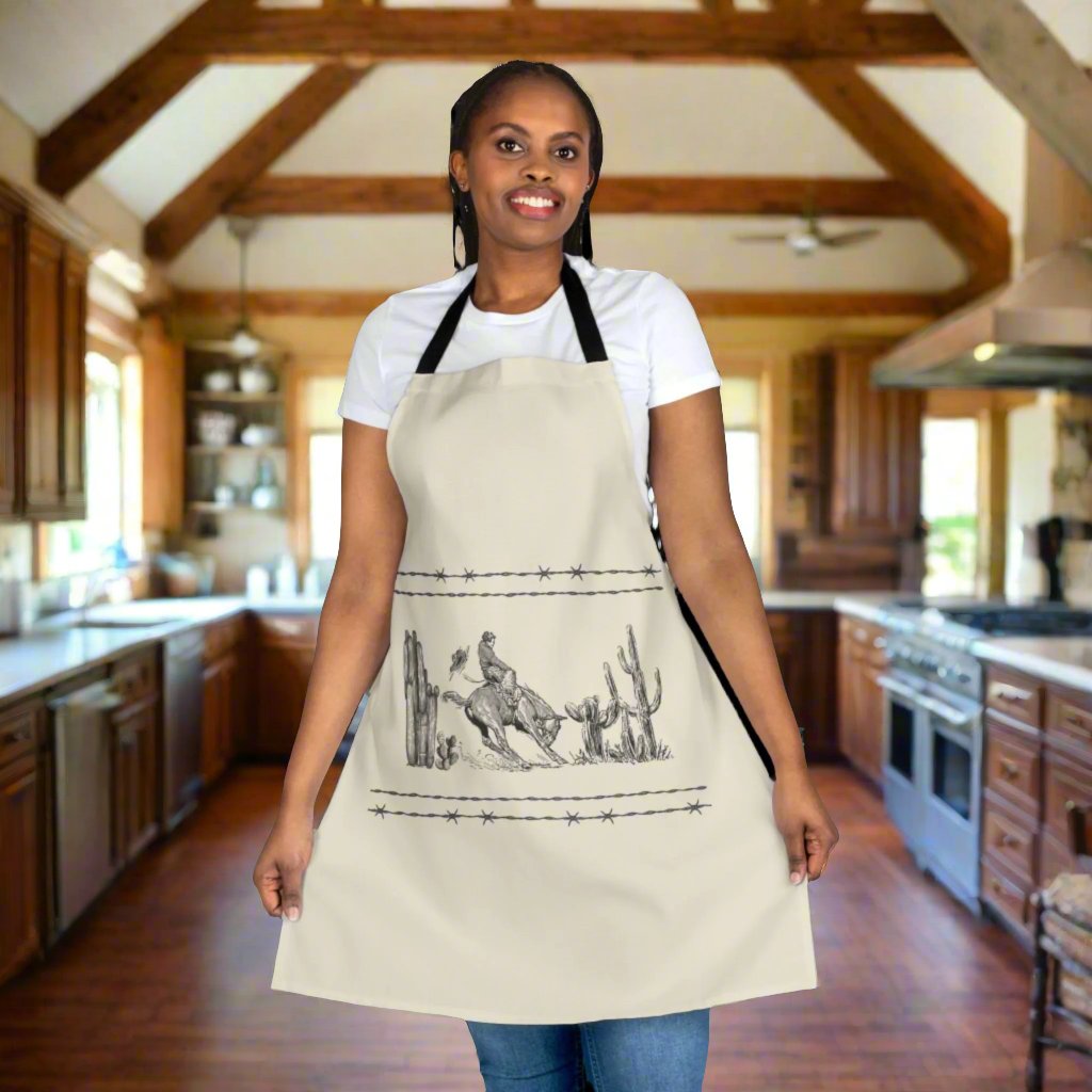 Cowboy, Apron, 5-Color Straps (AOP)