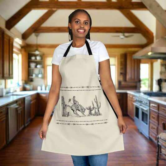Cowboy, Apron, 5-Color Straps (AOP)
