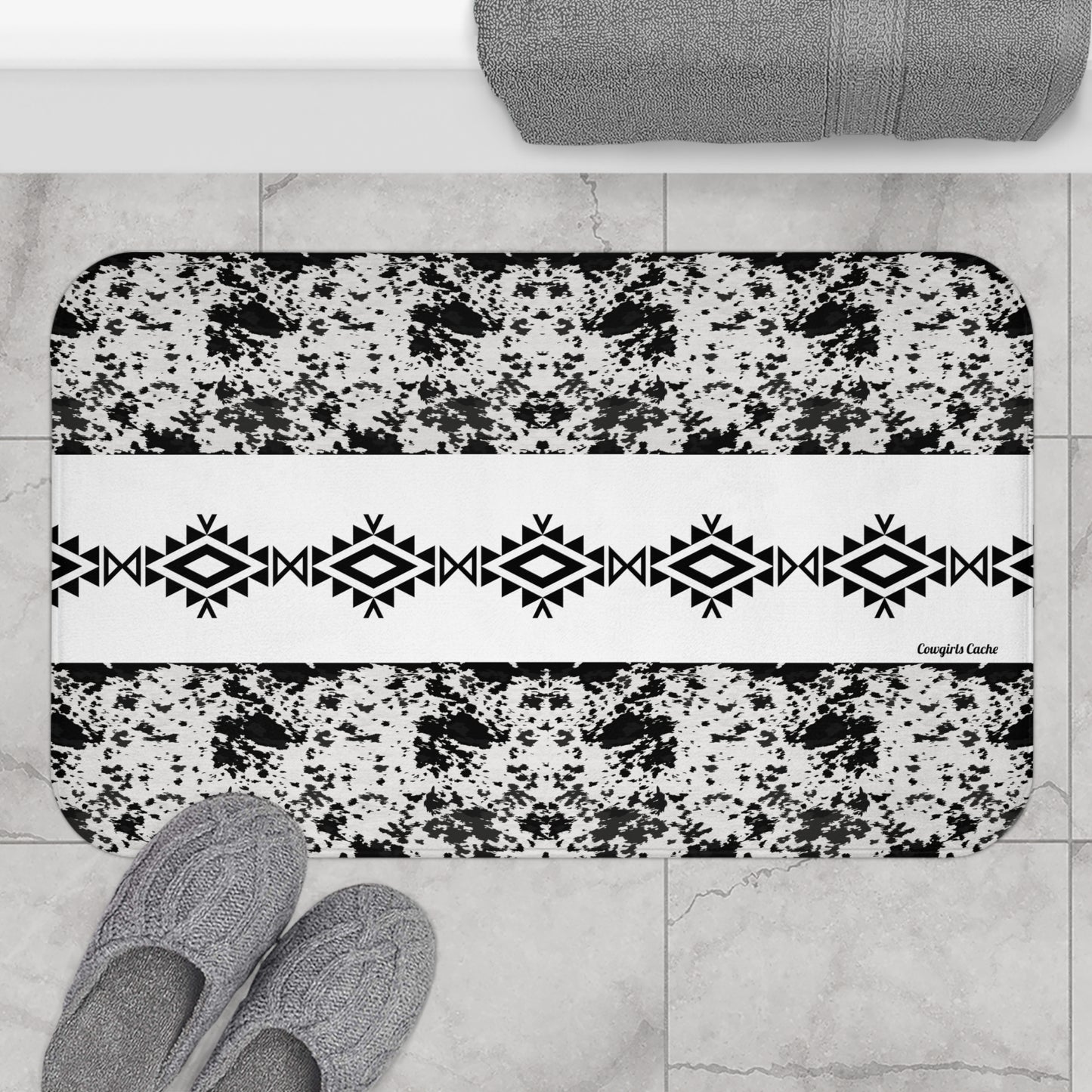 Cowhide, Bath Mat