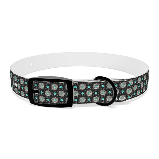 Turquoise and Brands Dog Collar