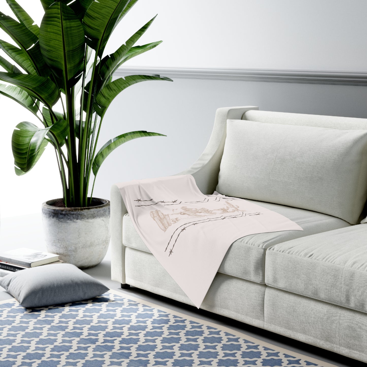 Let'er Buck, Baby Swaddle Blanket