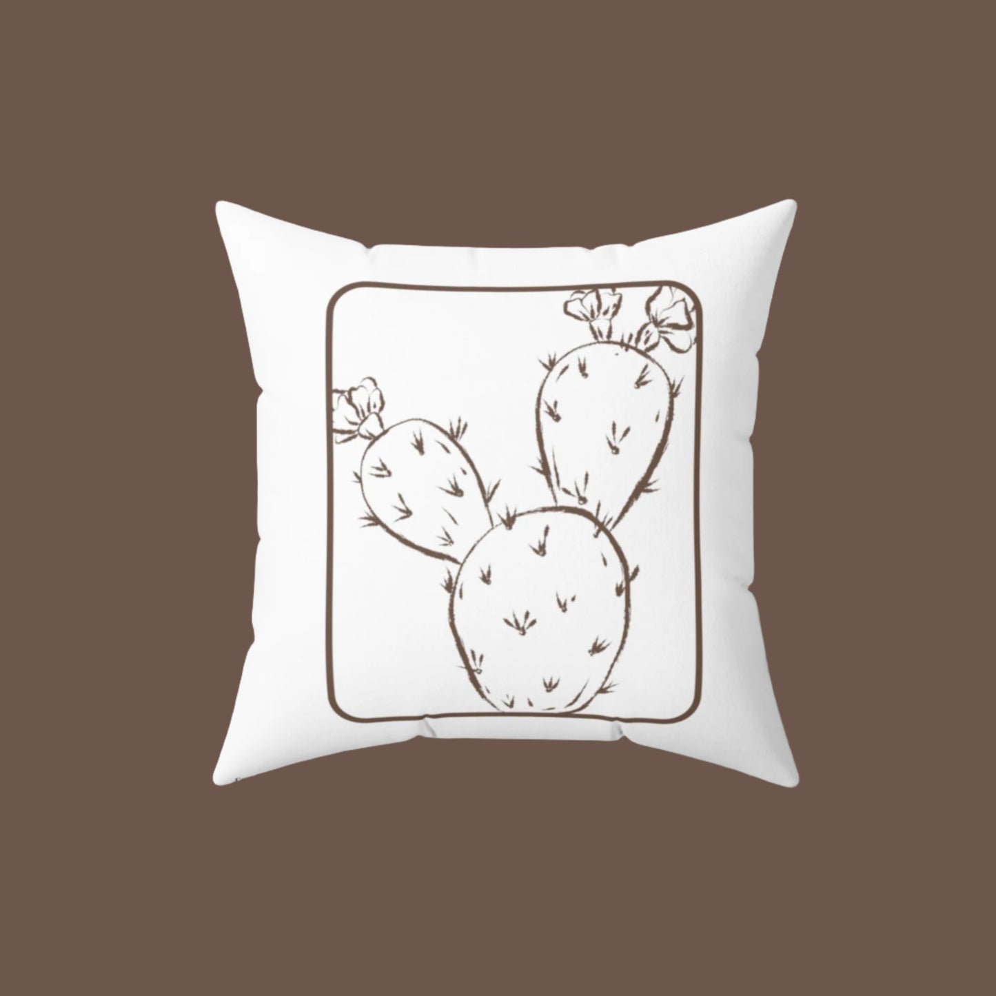 Boho Cactus, Spun Polyester Square Pillow