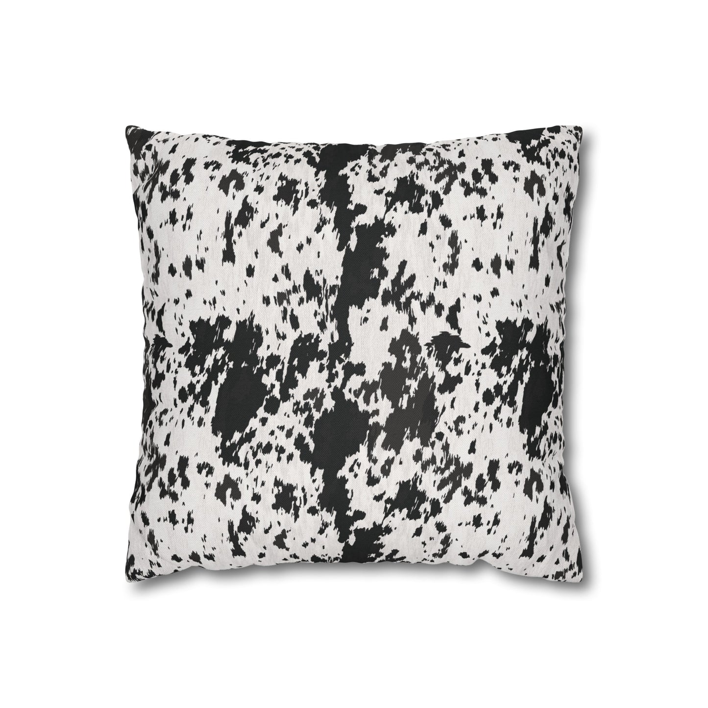 Cowhide, Spun Polyester Square Pillowcase