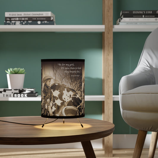 My Girls, Tripod Lamp with High-Res Printed Shade, US\CA plug