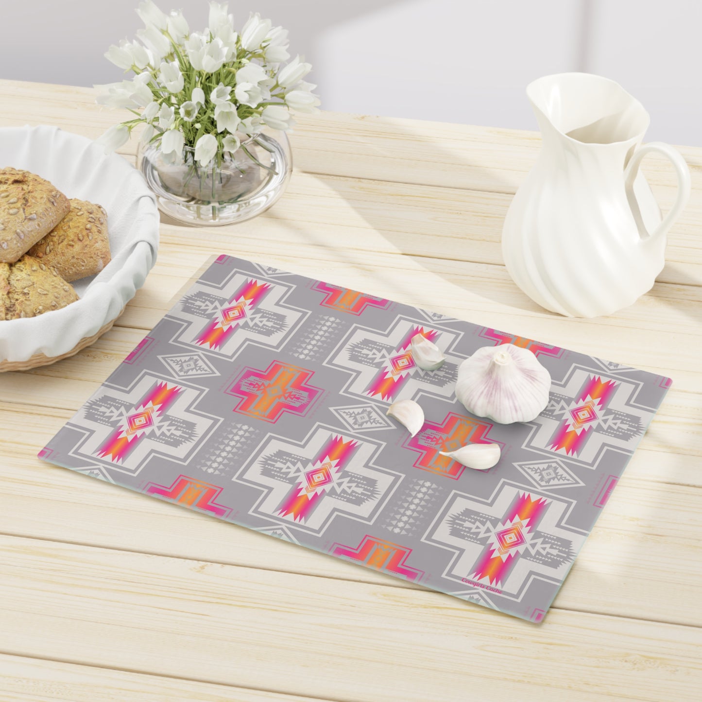 Cutting Board - Native American Pink Glass