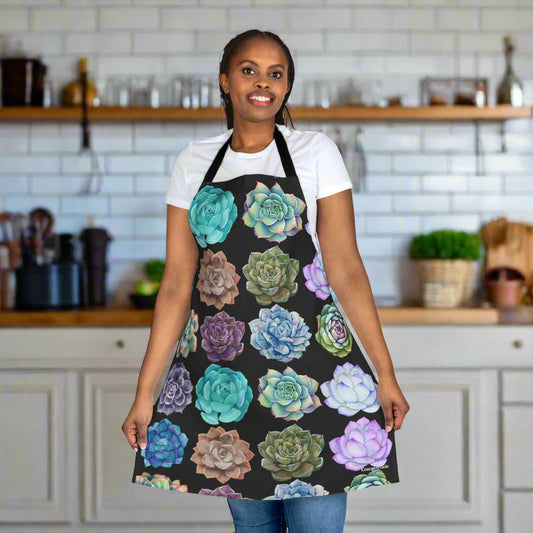 Succulent, Apron, 5-Color Straps (AOP)