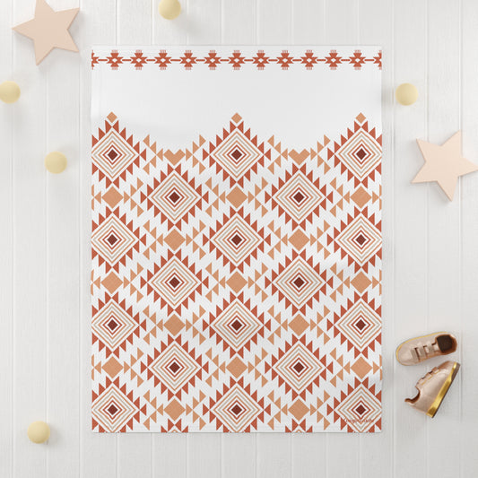 Desert Aztec, Soft Fleece Baby Blanket