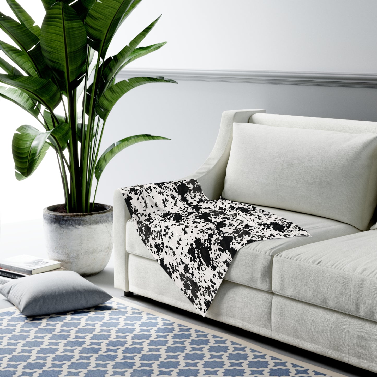 Cowhide, Baby Swaddle Blanket
