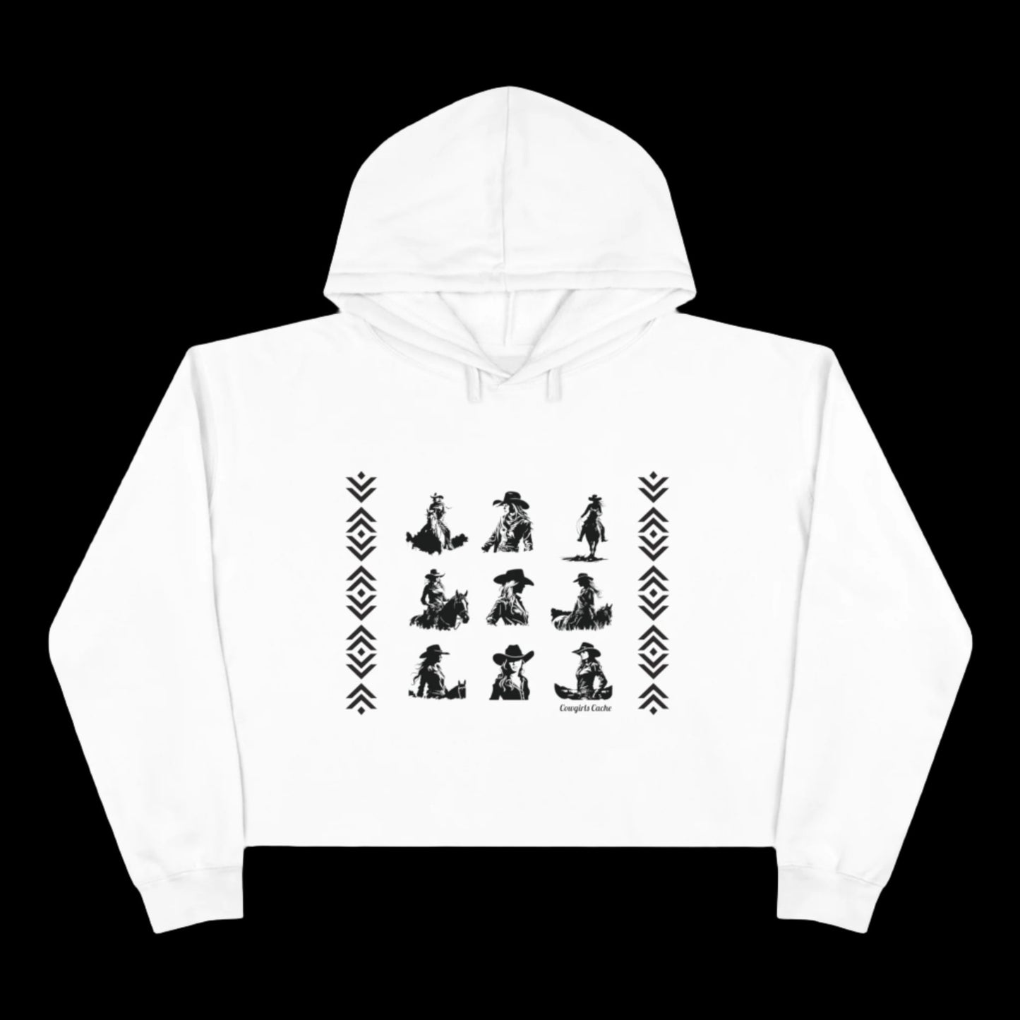 Cowgirls, Crop Hoodie