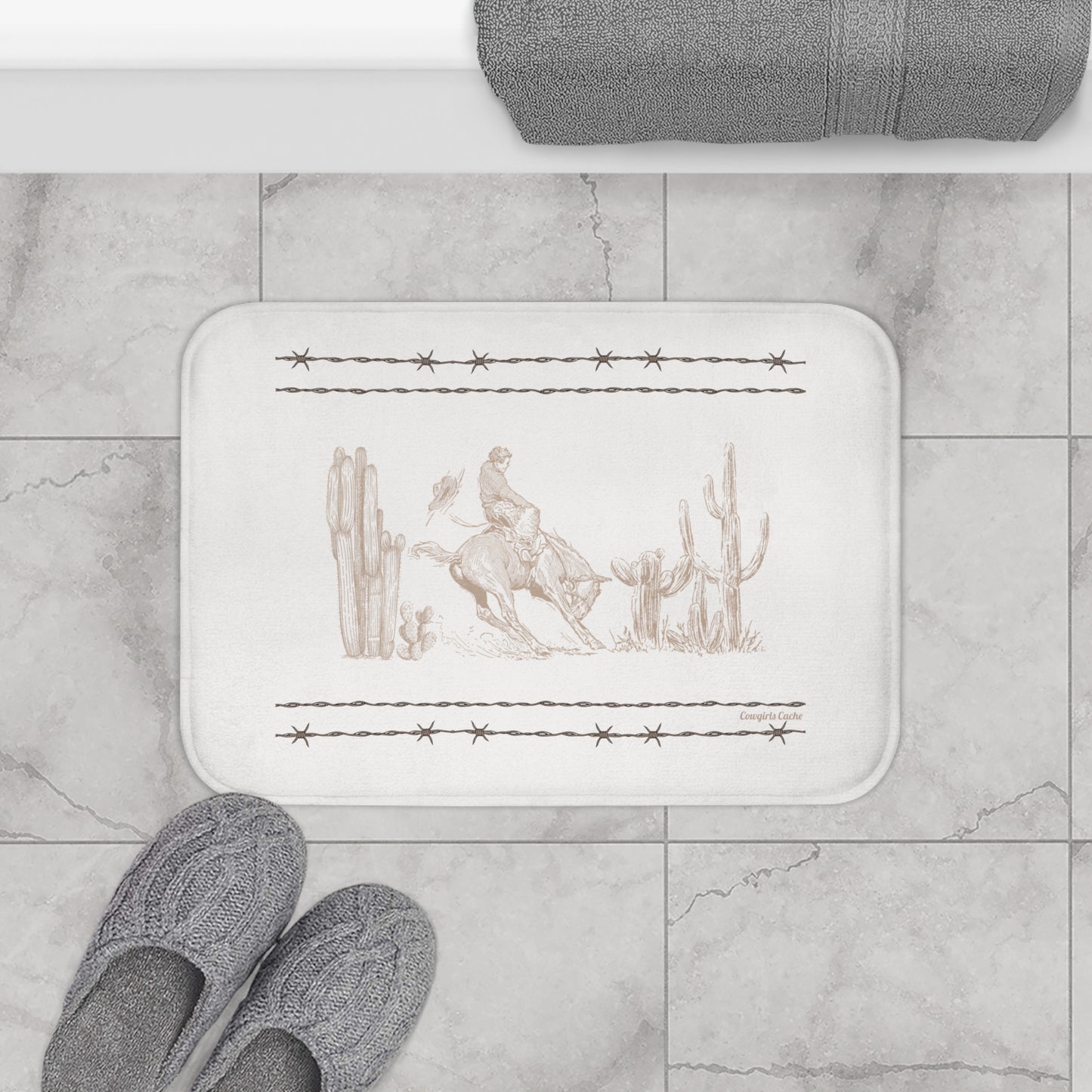 Let'er Buck, Bath Mat