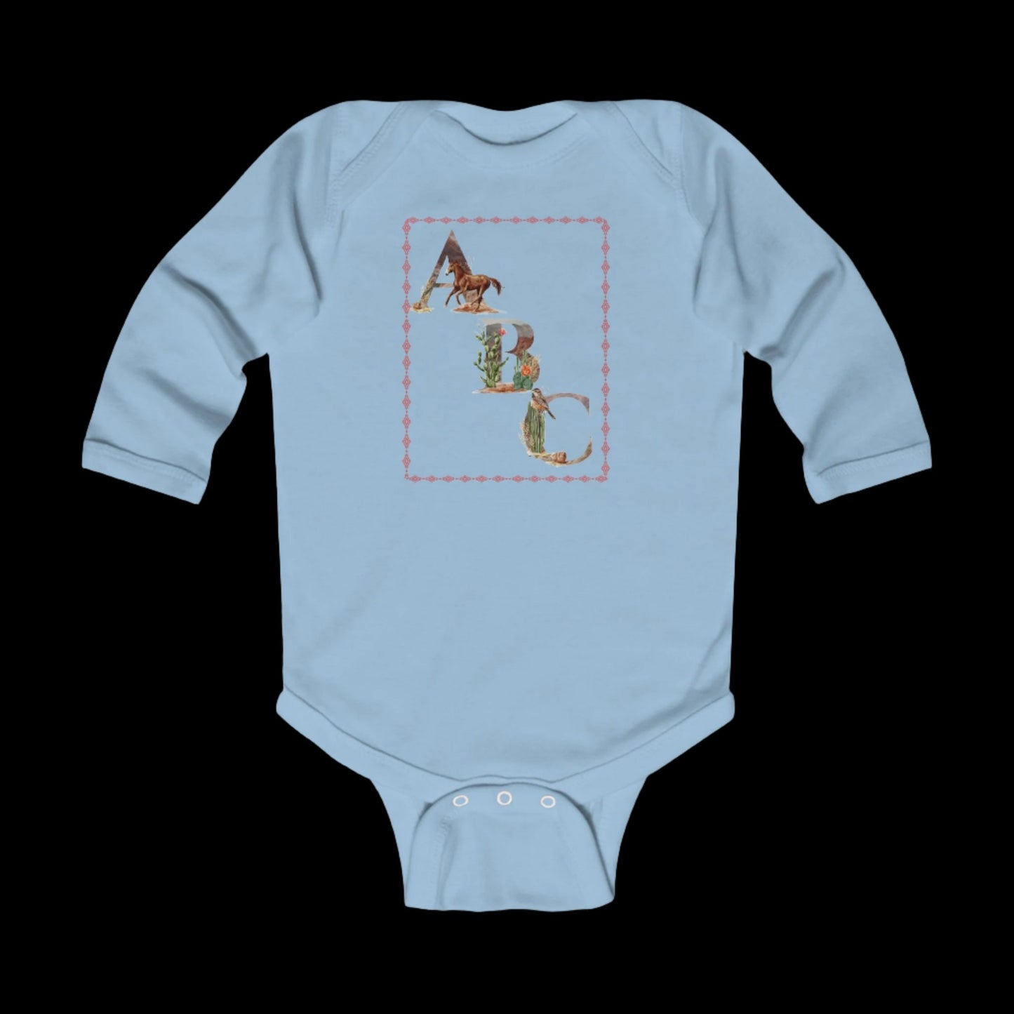 ABC & 123, Infant Long Sleeve Bodysuit