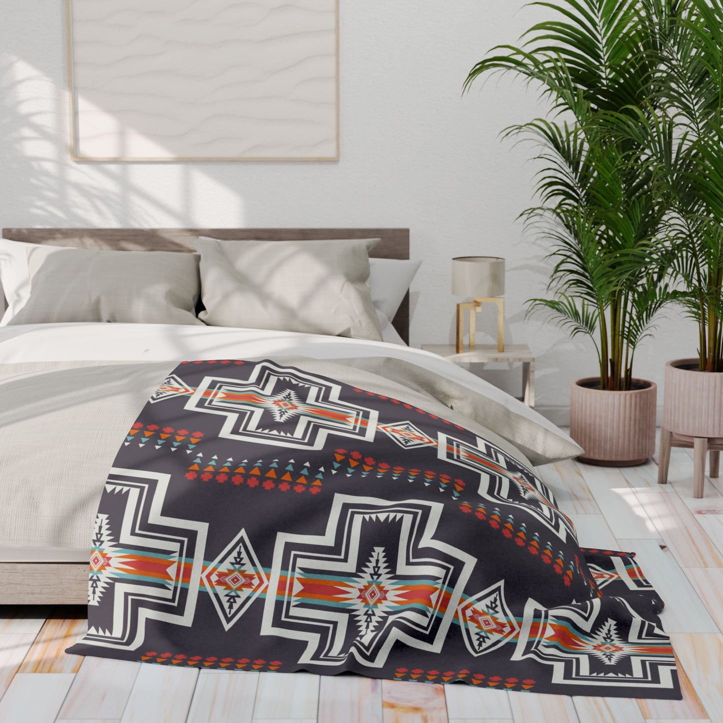 Bear Park Trail, Fleece Blanket,