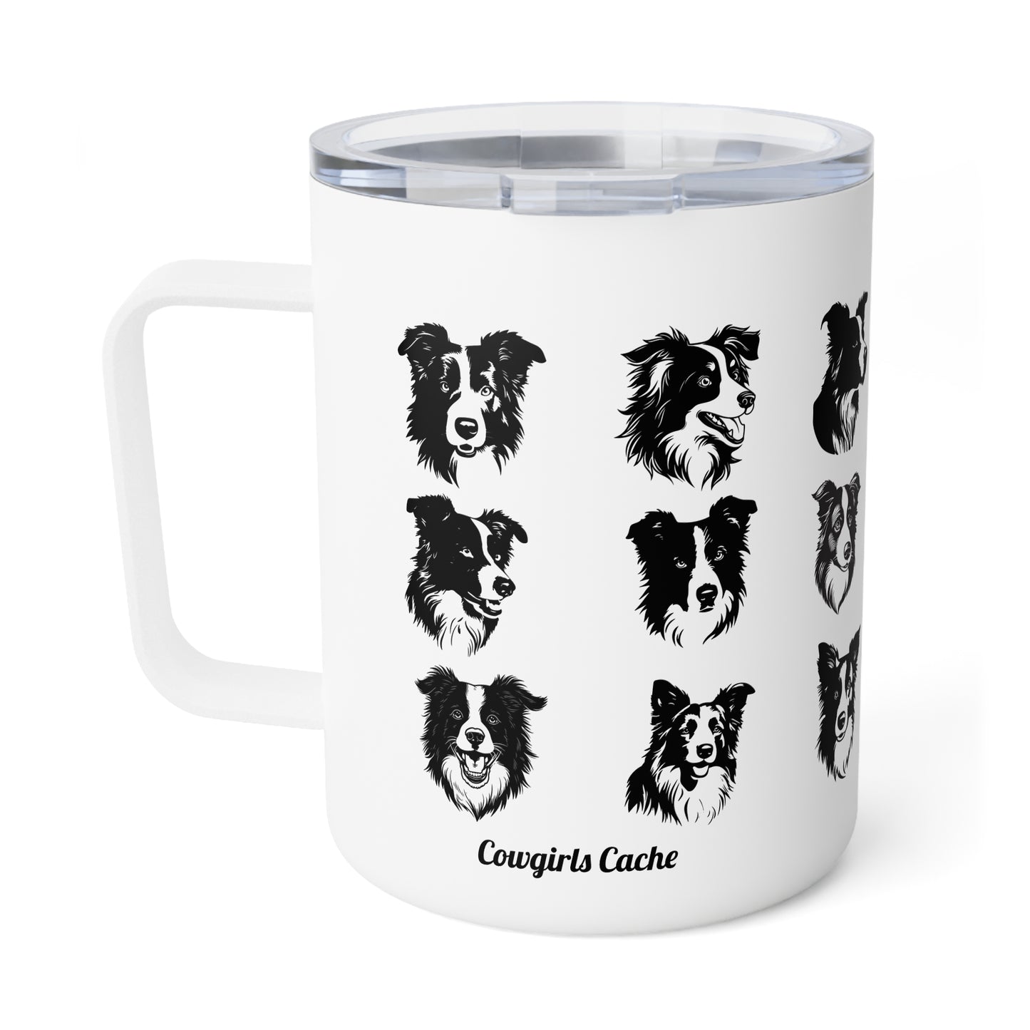 Border Collie,  Insulated Coffee Mug, 10oz