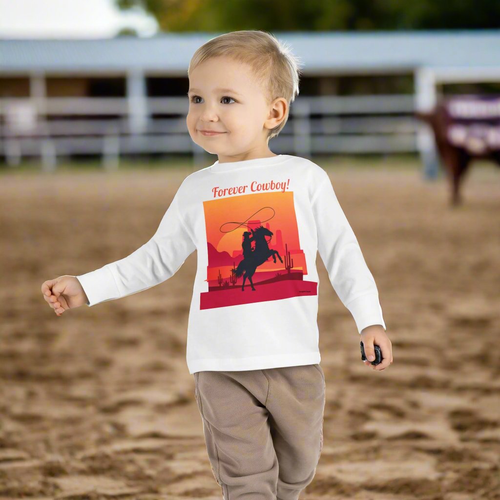 Forever Cowboy, Toddler Long Sleeve Tee