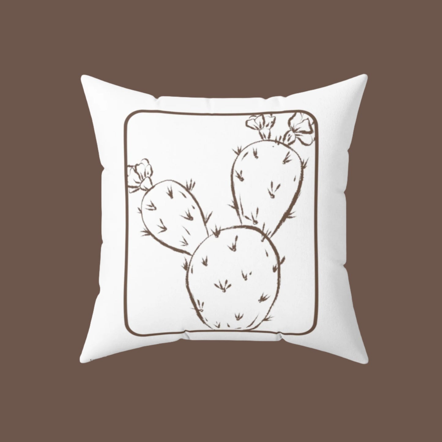 Boho Cactus, Spun Polyester Square Pillow