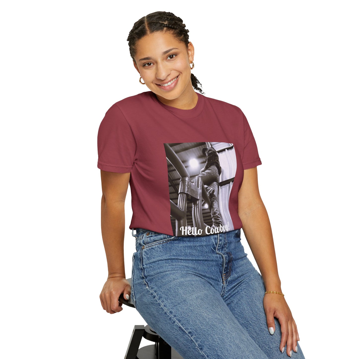 Hello Cowboy!  Unisex Garment-Dyed T-shirt