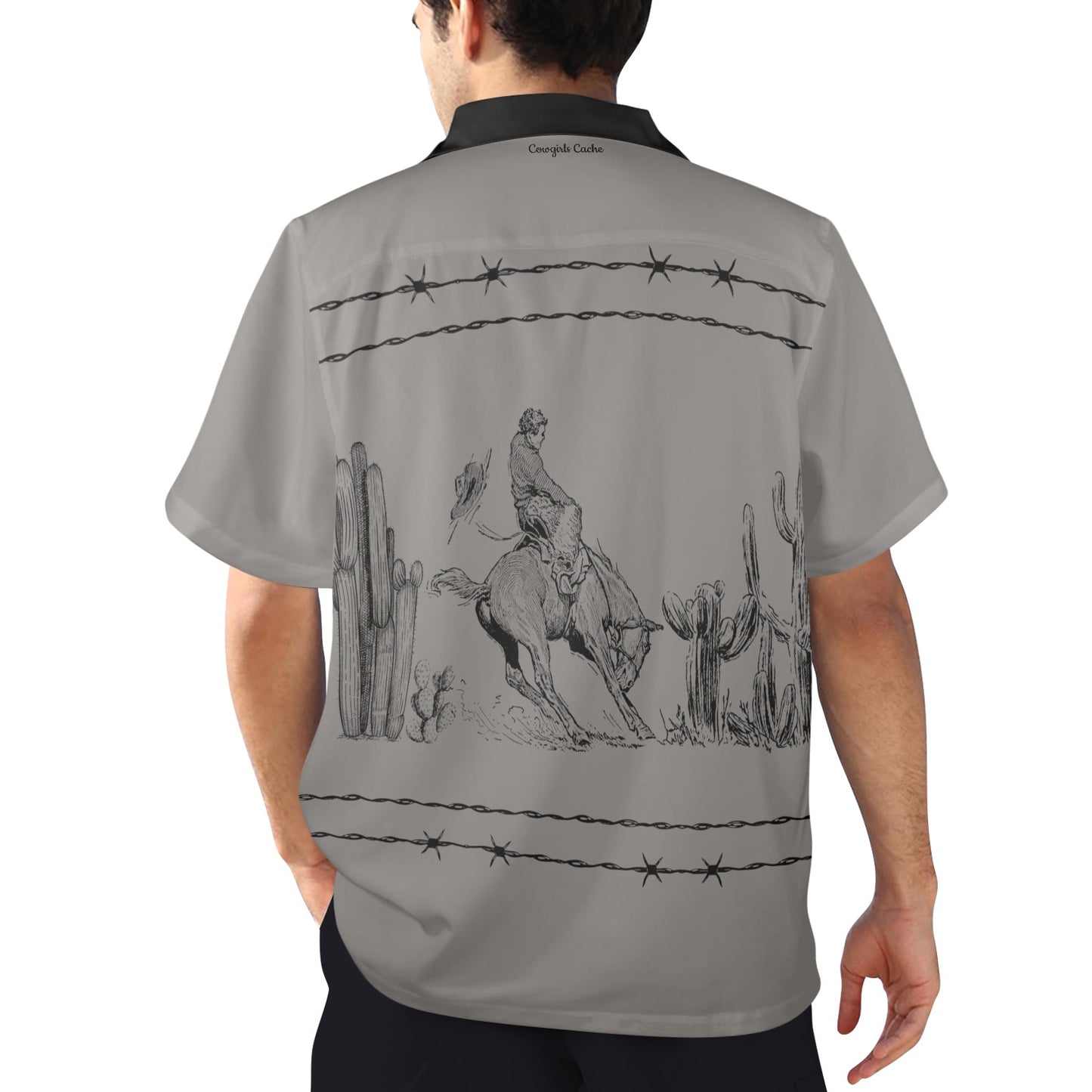 Men's Western short sleeve shirt