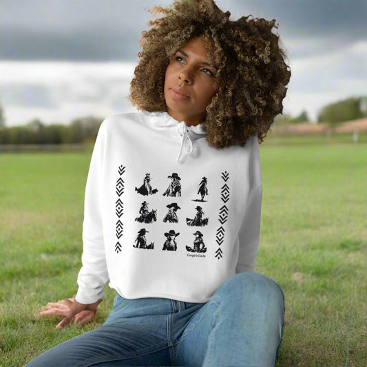 Cowgirls, Crop Hoodie