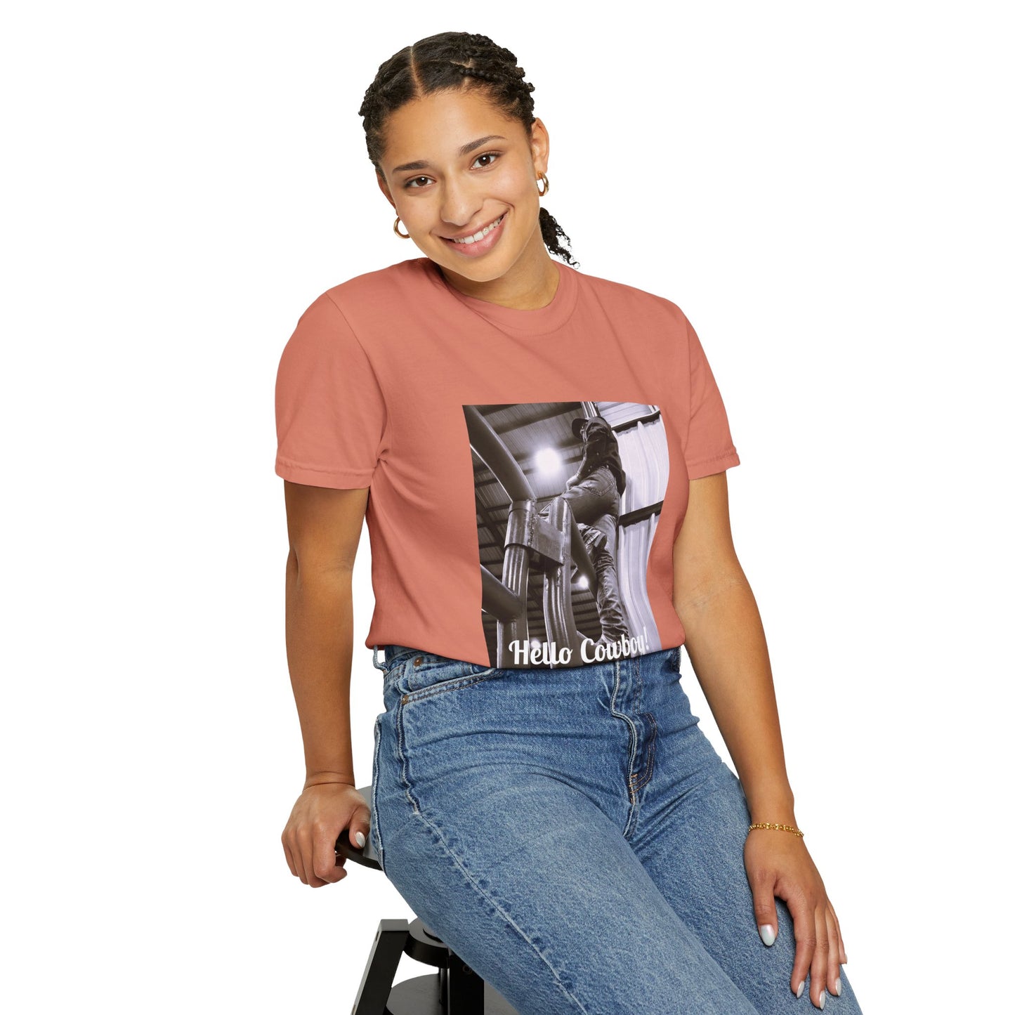 Hello Cowboy!  Unisex Garment-Dyed T-shirt