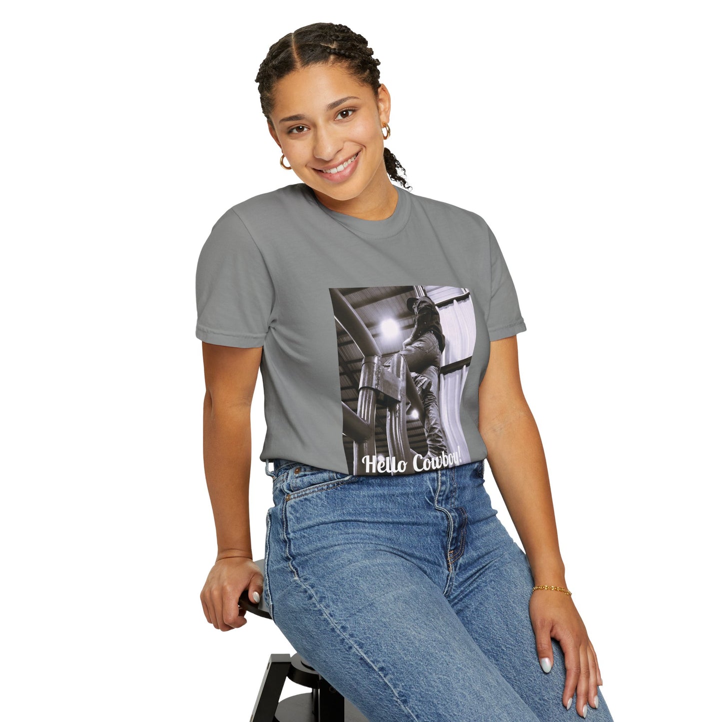 Hello Cowboy!  Unisex Garment-Dyed T-shirt