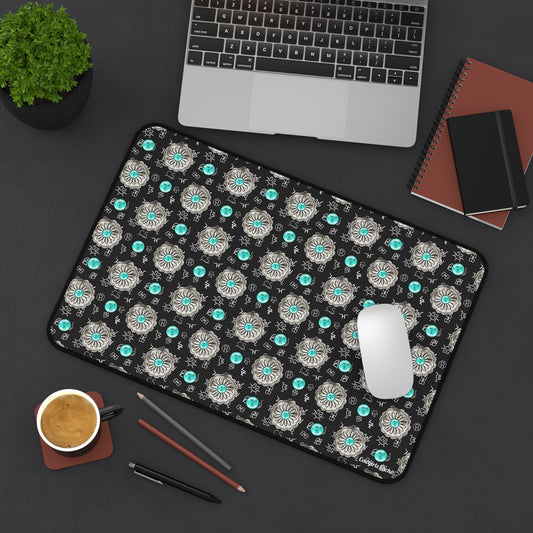 Brands and Turquoise, Desk Mat