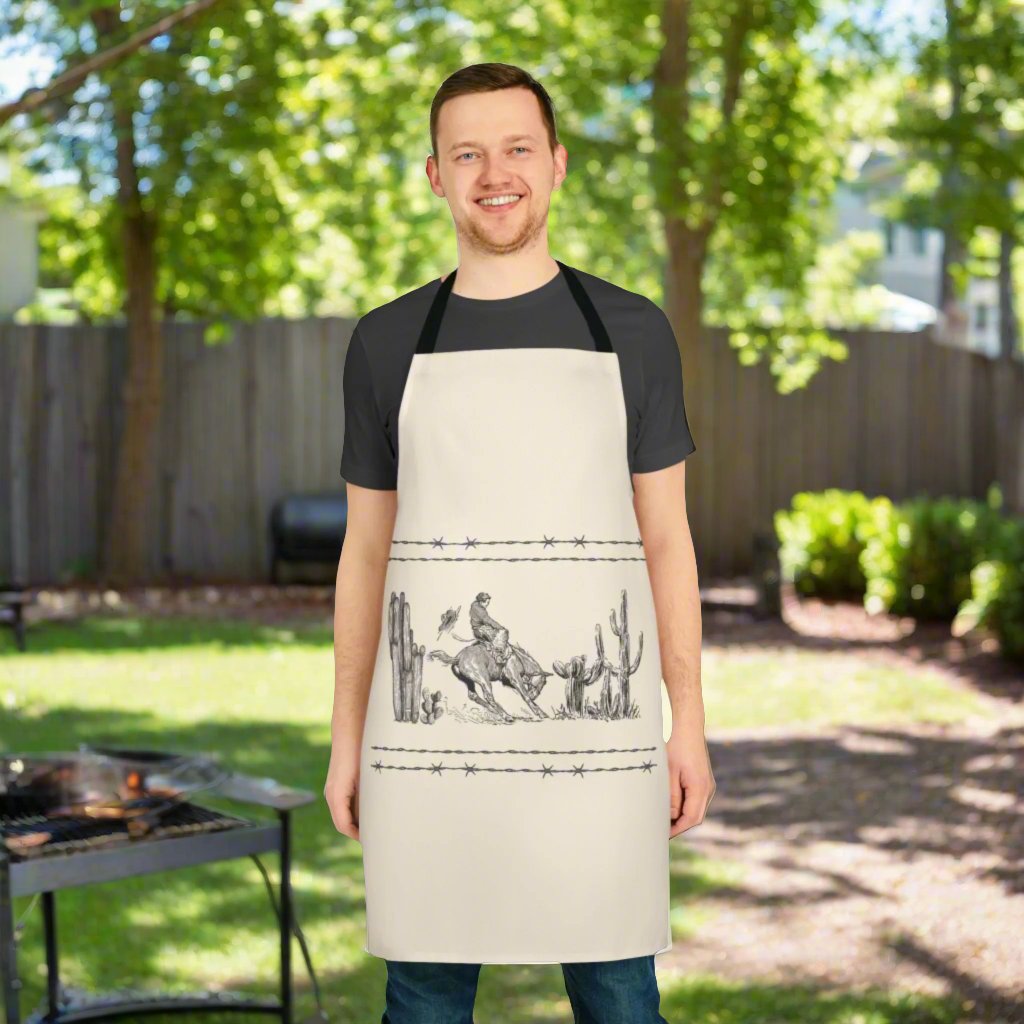 Cowboy, Apron, 5-Color Straps (AOP)