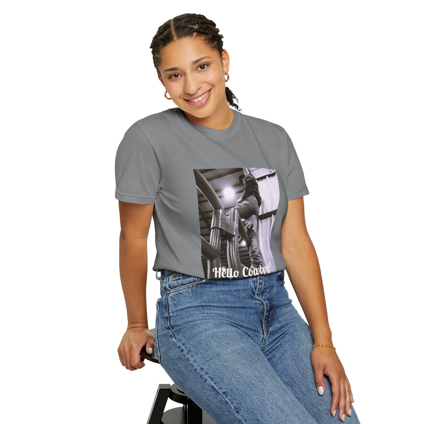 Hello Cowboy!  Unisex Garment-Dyed T-shirt