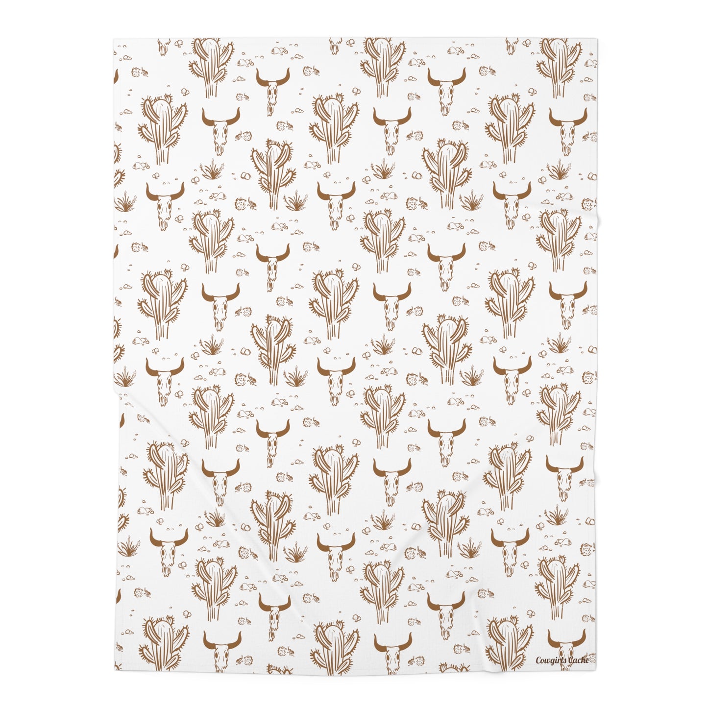 Longhorn Skull, Baby Swaddle Blanket