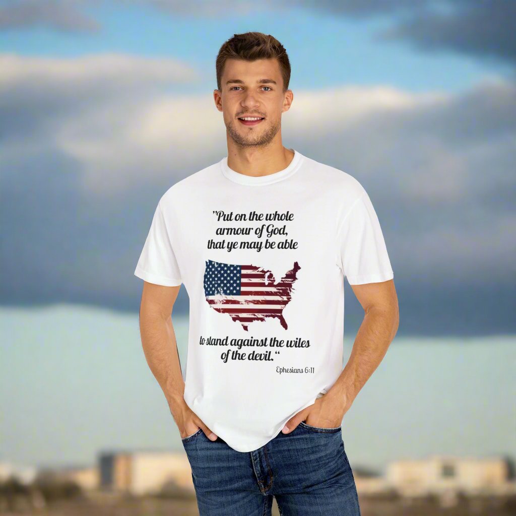 Amour of God, Unisex Garment-Dyed T-shirt