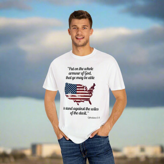 Amour of God, Unisex Garment-Dyed T-shirt