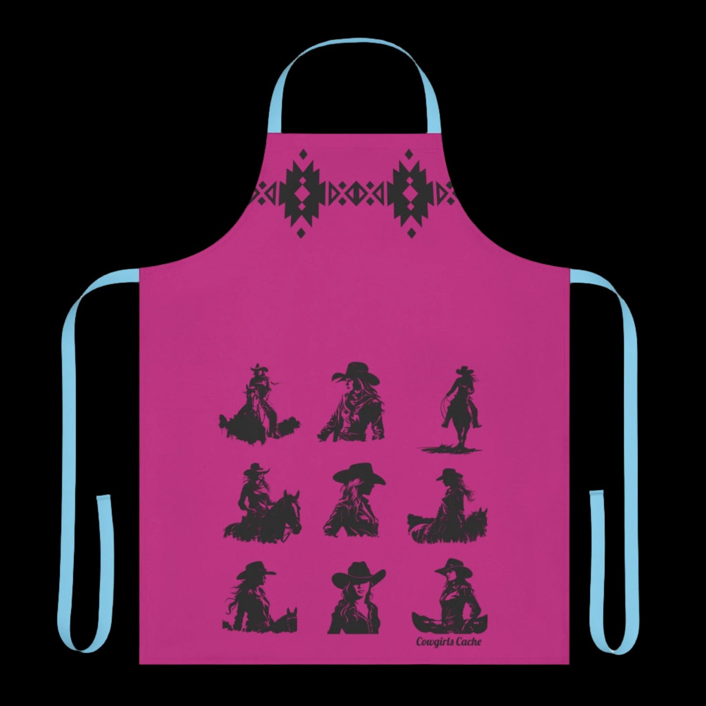 Cowgirls, Apron, 5-Color Straps (AOP)