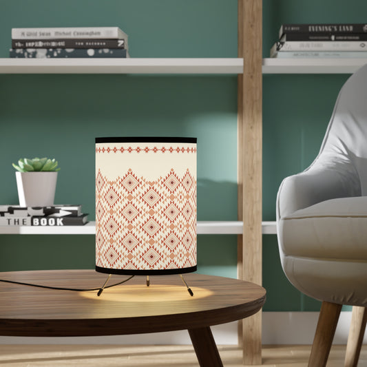 Desert Aztec, Tripod Lamp with High-Res Printed Shade, US\CA plug