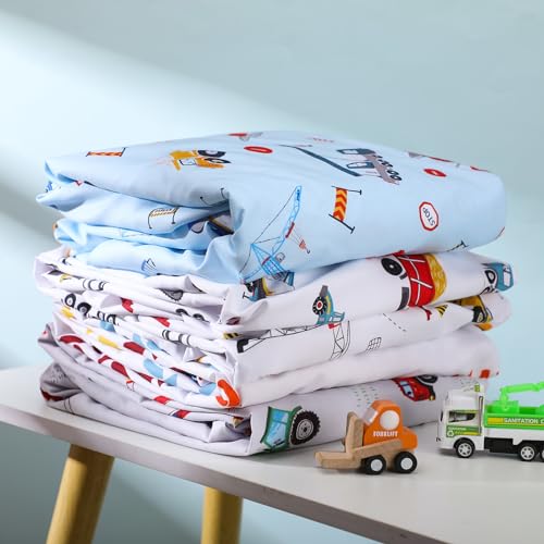4 Pcs Western Cowboy Crib Sheet Set Baby Sheet Newborn Bedding Nursery Crib Sheets for Girl Boys Baby Gifts for Standard Crib and Toddler Mattresses, 52 x 28 x 8 Inches
