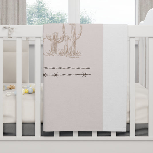 Let'er Buck, Soft Fleece Baby Blanket