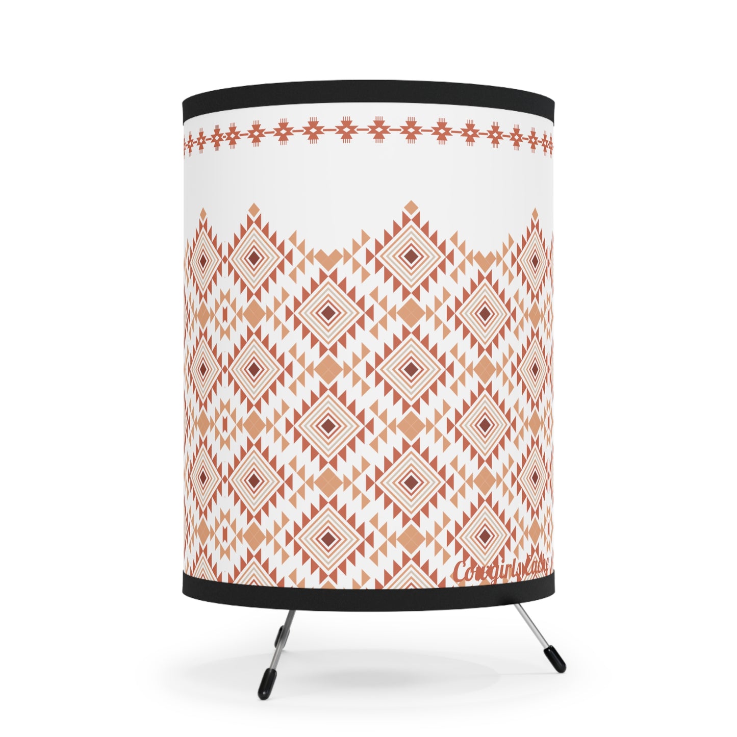 Desert Aztec, Tripod Lamp with High-Res Printed Shade, US\CA plug